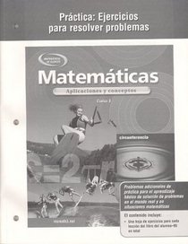 Mathematics: Applications and Concepts, Course 3, Spanish Practice: Word Problems Workbook