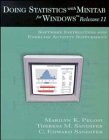 Doing Statistics with Minitab for WindowsTM Release 11: Software Instructor and Exercise Activity Supplement