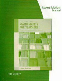 Student's Solutions Manual for Sonnabend's Mathematics for Elementary Teachers, 4th