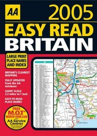 AA Easy Read Atlas: Britain 2005 (Road Atlas)