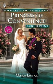 Princess of Convenience (Heart to Heart) (Harlequin Romance, No 3884) (Larger Print)