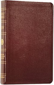 ESV Classic Reference Bible, Genuine Leather, Burgundy, Red Letter Text