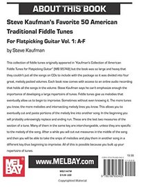 Steve Kaufman's Favorite 50 American Traditional Fiddle Tunes: For Flatpicking Guitar Vol. 1: A-F