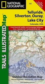 Telluride, Silverton, Ouray & Lake City, Colorado - Trails Illustrated Maps #141 (National Geographic Maps: Trails Illustrated)