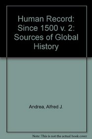 Human Record Sources of Global History