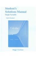 Student Solutions Manual, Single Variable for Calculus: Early Transcendentals