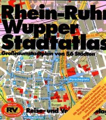 Rhein-Ruhr, Wupper Stadtatlas: Grossraumstadtplan von 56 Stadten (German Edition)