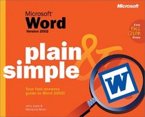 Microsoft Word 2002 Plain  Simple