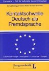 Kontaktschwelle Deutsch Als Fremdsprache (German Edition)