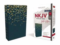 NKJV, Thinline Bible Youth Edition, Leathersoft, Blue, Red Letter Edition, Comfort Print: Holy Bible, New King James Version