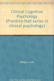 Clinical Cognitive Psychology (Prentice-Hall series in clinical psychology)