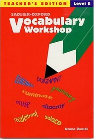 Vocabulary Workshop Level E 10th Grade