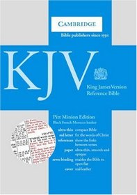 KJV Pitt Minion Reference Black French Morocco R183