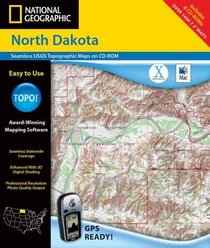 National Geographic North Dakota: Seamless Usgs Topographic Maps
