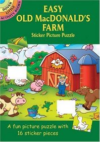 Easy Old MacDonald's Farm Sticker Picture Puzzle (Dover Little Activity Books)