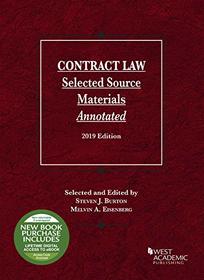 Contract Law, Selected Source Materials Annotated, 2019 Edition (Selected Statutes)