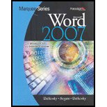 Marquee Series : Microsoft Word 2007 - With CD