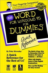 Word for Windows 95 for Dummies Quick Reference