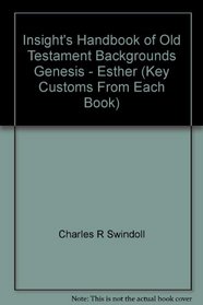 Insight's Handbook of Old Testament Backgrounds Genesis - Esther (Key Customs From Each Book)