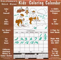 California's Gold Rush: Kids Coloring Calendar (Aanytime Calendars)