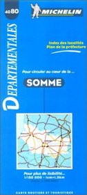 Michelin Somme, France Map No. 4080 (Michelin Maps & Atlases)