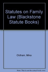 Statutes on Family Law (Blackstone Statute Books)