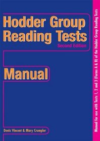 Hodder Group Reading Tests: Manual Level 2, Bks. 1-3