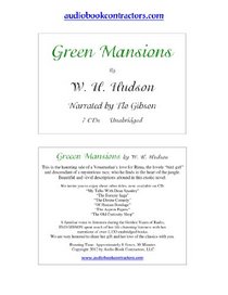 Green Mansions (Classic Books on CD Collection) [UNABRIDGED]