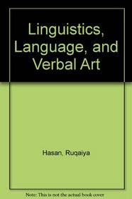 Linguistics, Language & Verbal Art (Ecs805 Specialised Curriculum: Language and Learning)
