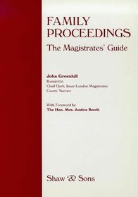 Family Proceedings: The Magistrates' Guide