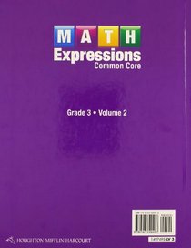 Math Expressions: Student Activity Book, Volume 2 (Hardcover) Grade 3