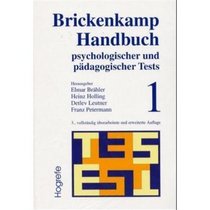 Brickenkamp Handbuch psychologischer und pdagogischer Tests, 2 Bde., Bd.1