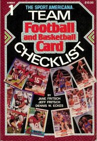 Sport Americana Team Football and Basketball Card Checklist No. 1