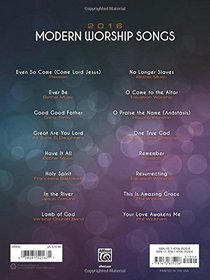 2016 Modern Worship Songs: Piano/Vocal/Guitar