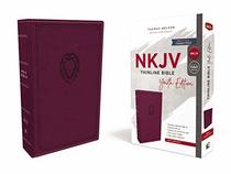 NKJV, Thinline Bible Youth Edition, Leathersoft, Purple, Red Letter Edition, Comfort Print: Holy Bible, New King James Version