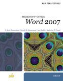 New Perspectives on Microsoft Office Word 2007, Brief (New Perspectives Series)