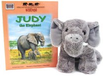 African Wildlife Foundation Kids!: Judy the Elephant 3-Piece Set (Casebound Hide-N-Seek Book W/ CD and 6 Plush Toy)