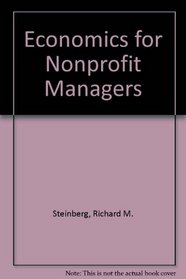 Economics for Nonprofit Managers