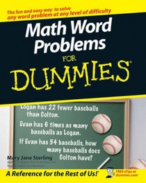 Math Word Problems For Dummies (For Dummies (Math & Science))