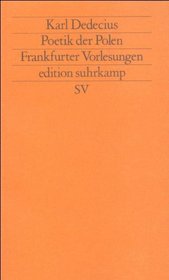 Poetik der Polen: Frankfurter Vorlesungen (Edition Suhrkamp) (German Edition)