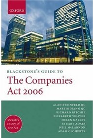 Blackstone's Guide to the Companies Act 2006 (Blackstone's Guide Series)