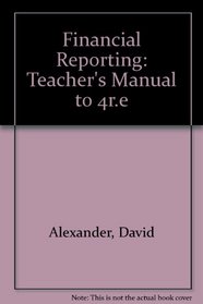 Financial Reporting: Teacher's Manual
