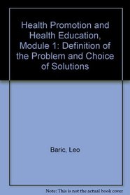 Handbook for a Modular Course in Health Promotion and Health Education