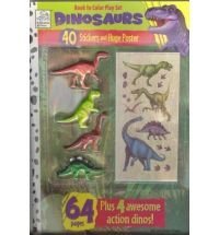 Dinosaurs Book to Color Play Set