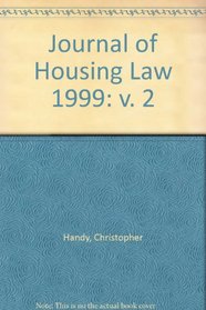 Journal of Housing Law 1999: v. 2
