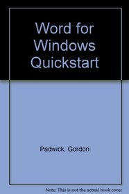 Word 6 for Windows: Quickstart
