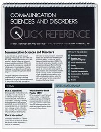 Quick Reference in Communication Sciences and Disorders