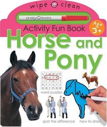 Wipe Clean Activity Fun Horse and Pony