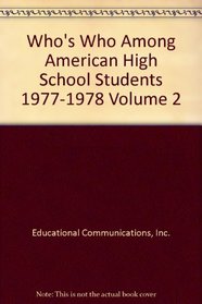 Who's Who Among American High School Students 1977-1978 Volume 2