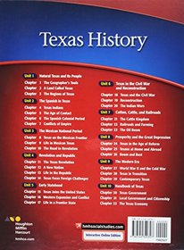 Houghton Mifflin Harcourt Texas History Texas: Student Edition 2016